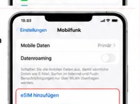 eSIM hinzufügen